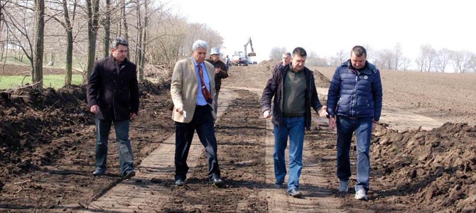 Községi delegáció a helyszínen, 2015. március 24.